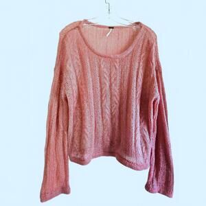 FREE PEOPLE  - Pink Sweater, Size Small
